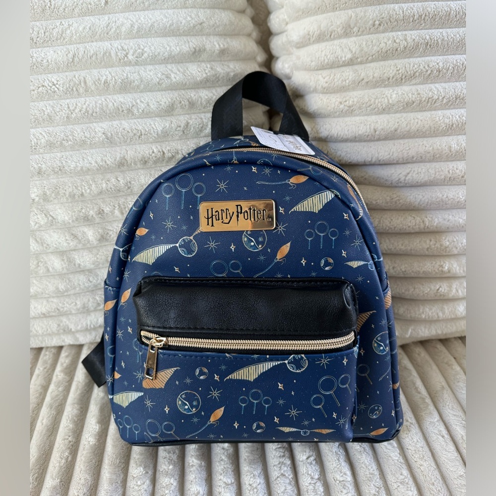 Warner Bros.  Harry Potter Quidditch Mini Backpack Blue New NWT